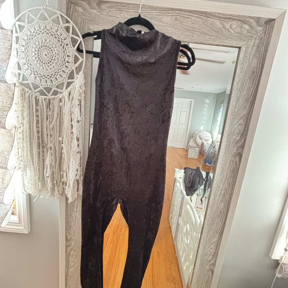 Chic Black Textured Jumpsuit